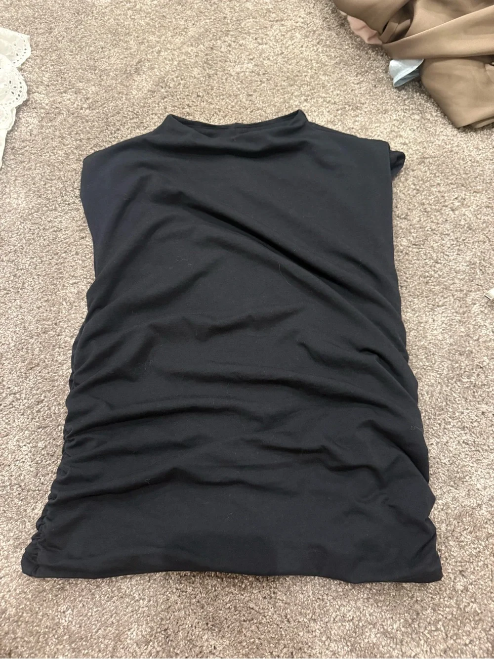Abercrombie & Fitch Black Sleeveless Mock Neck Tank